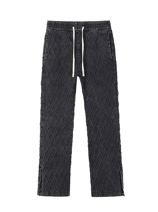 Pantalones Deportivos Retro Estilo Urbano con Cuadros Desgastados - Image 7