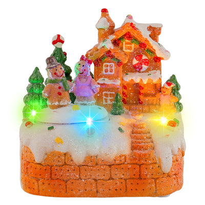 Caja de Música Giratoria Muñeco de Jengibre Decorativo de Escritorio - Image 5
