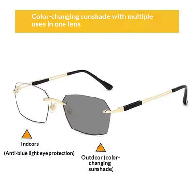 Gafas Bifocales para Hombre con Lentes Fotocromáticas sin Marco - Image 11
