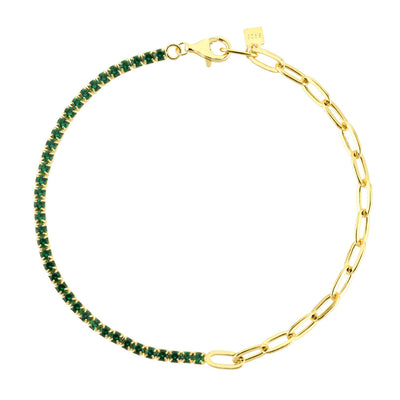 Pulsera de Plata Esterlina S925 con Piedra Verde y Detalles de Diamantes - Image 7