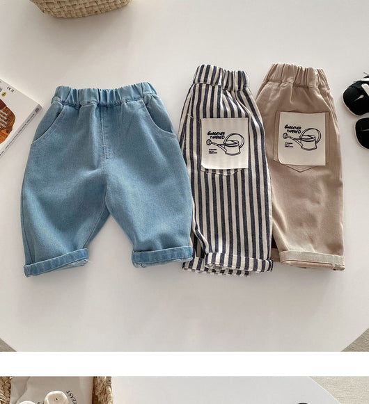 Pantalones Casuales para Niño con Estampado de Rayas Estilo Japonés - Image 17