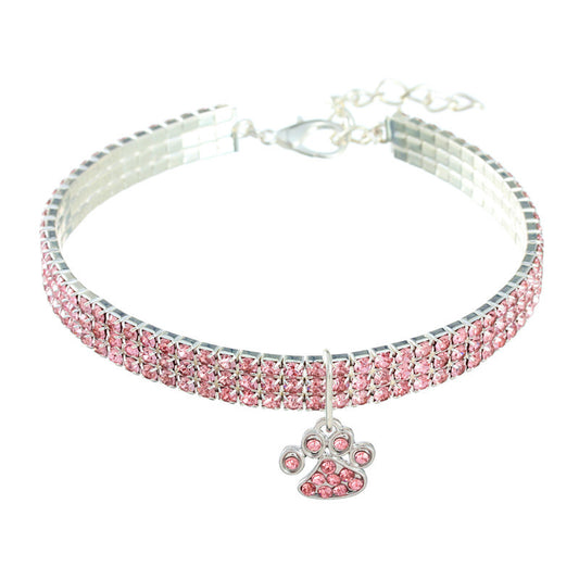 Collar de Diamantes Multicolor para Perros y Gatos - Collar Elástico Ornamental - Image 2