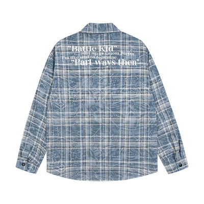 Camisa Cuadros Punk Oversized para Hombre - Image 5