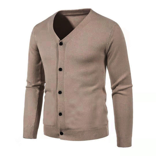 Cardigan de Punto para Hombre - Suéter V-Neck Moderno y Versátil - Image 8