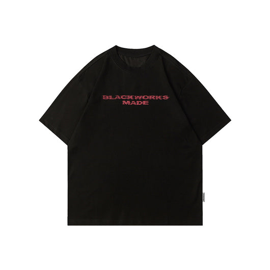 Playera Estampada de Letras Cuello Redondo Manga Corta - Image 17