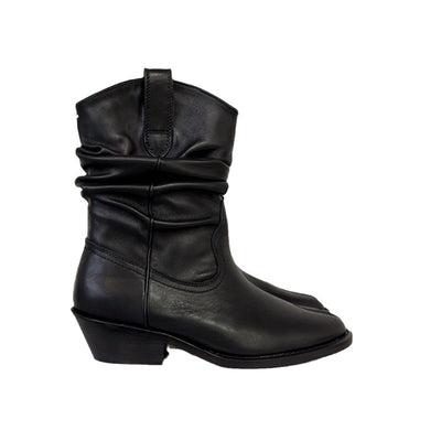Botas Tobilleras de Cuero con Punta Dividida - Image 6