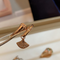Trendy Boutique Snake Diamond Ring Cold Wind Index Finger Pequeño skirt rose Dorado 5