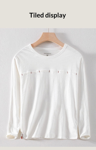 Camiseta Hombre Cuello Redondo Bambú-Algodón Estilo Japonés - Image 13