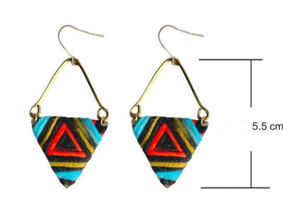 Aretes de Diseñador Contraste de Colores - Clips Auditivos Nicho Lujo - Image 13