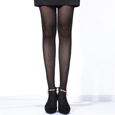 Medias Sexy Over Knee con Doble Raya Transparente Negro