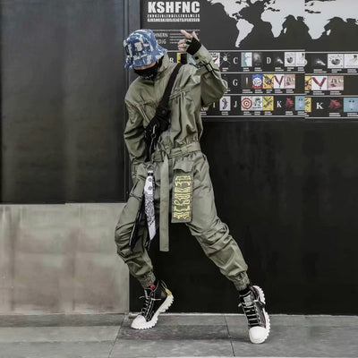 Jumpsuit Retro Casual para Hombre con Tirantes Sueltos - Image 4
