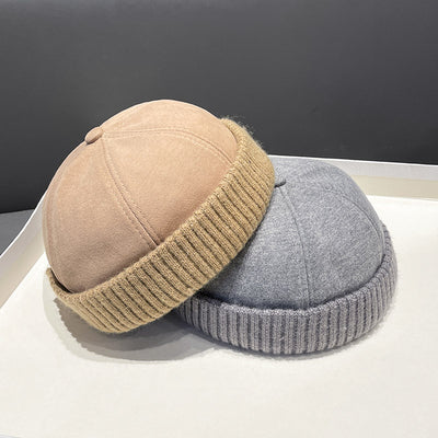 Boina de Gamuza y Terciopelo Otoño Invierno - Estilo Clásico Melón - Image 22