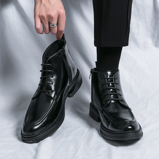 Botas Martin Altas de Invierno para Hombre - Estilo Británico Versátil - Image 6