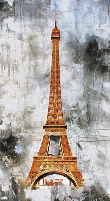 Cuadro de Lienzo Paisaje Torre Dorada Retro para Dormitorio - Image 6