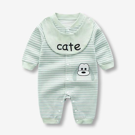 Pijama Enterizo de Algodón para Bebé - Diseño Princesa con Mangas Largas