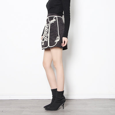Falda A-línea de Cintura Alta Elegante y Versátil - Image 9