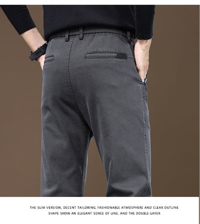 Pantalones Casuales Rectos para Hombre Chaolunbu - Corte Clásico y Cómodo - Image 13