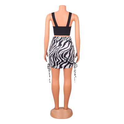 Conjunto de Dos Piezas con Chaleco Estampado y Tirantes Ajustables para Mujer - Image 7
