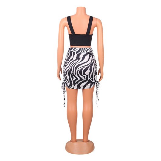Conjunto de Dos Piezas con Chaleco Estampado y Tirantes Ajustables para Mujer - Image 7