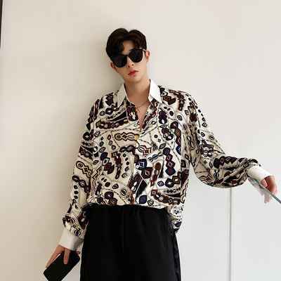 Blusa Floral Retro con Elegancia Contemporánea y Mangas Largas - Image 8