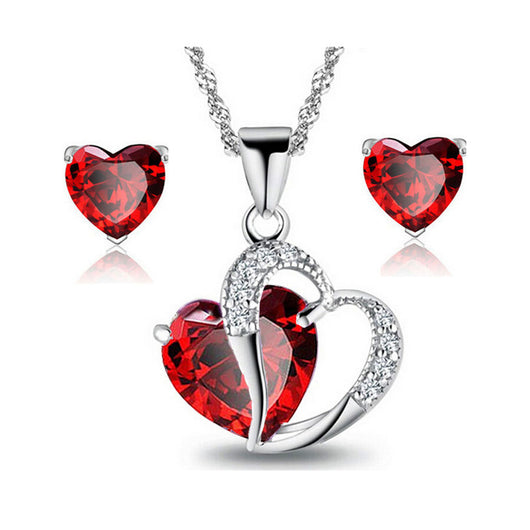Conjunto de Collar y Aretes de Corazón - Image 13