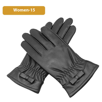 Guantes de Cuero para Mujer Invierno - Forro Polar, Impermeables y Táctiles - Image 12