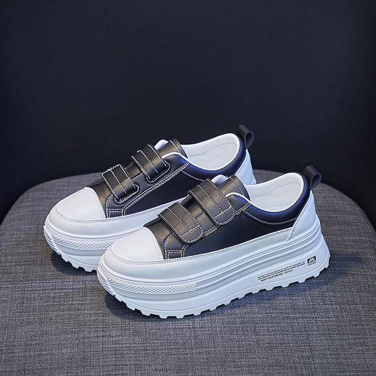 Zapatillas Blancas Plataforma Gruesa para Primavera y Otoño