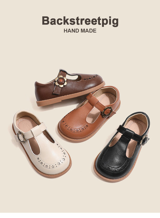 Zapatos de Cuero para Niñas Princesa con Suela Antideslizante - Image 6