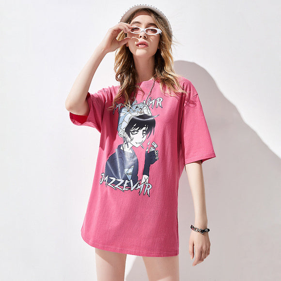 Playera de Algodón con Estampado Infantil y Manga 3/4