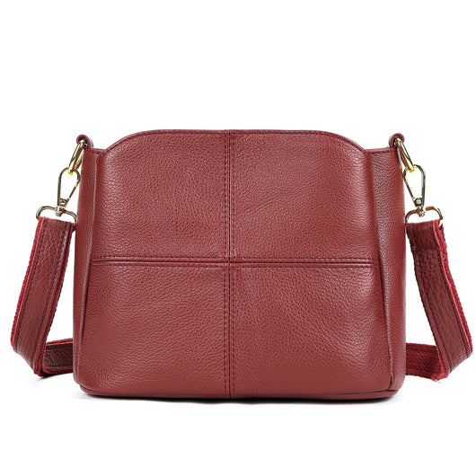 Bolso de Cuero Genuino para Mujer - Cartera Casual Tipo Mensajero - Image 7