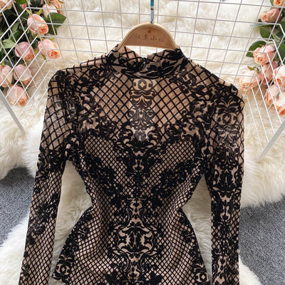 Camiseta Mesh Manga Larga para Mujer - Ajuste Perfecto - Image 10