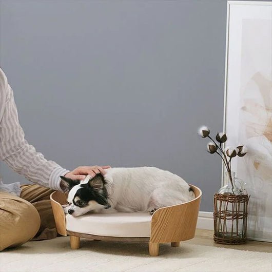 Cama Sofá para Gatos y Perros de Madera - Nido Acogedor Teddy - Image 3