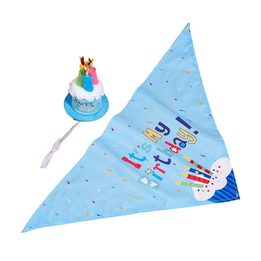 Babero Triangular Estampado con Diseño de Perrito para Cumpleaños - Image 5