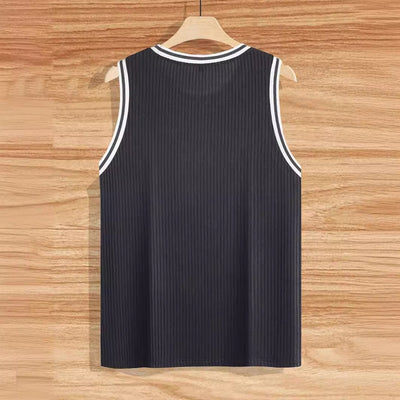 Chaleco Deportivo Ajustado con Rayas Verticales Tejidas - Image 5