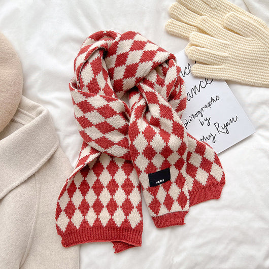 Bufanda Larga de Lana Tejida Coreana Premium para Invierno - Image 6