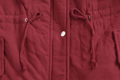 Abrigo de Piel de Cordero Acolchado para Mujer - Image 23