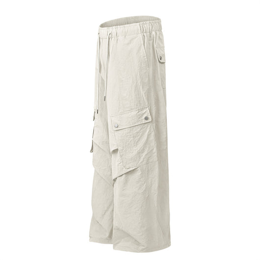 Pantalones Cargo Overol con Cordón Ajustable - Estilo Urbano Holgado para Hombre - Image 7
