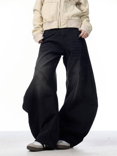 Pantalones Vaqueros Retro Negros Rectos Oversize para Mujer - Image 21