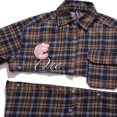 Camisa Abrigo Cuadros de Manga Larga - Image 3