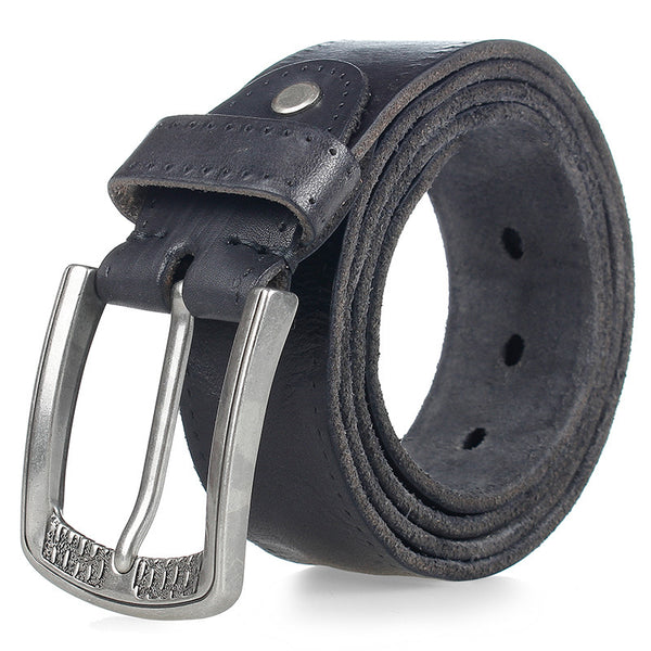 Cinturón de Cuero Genuino para Hombre con Hebilla de Aleación Ajustable - Image 3