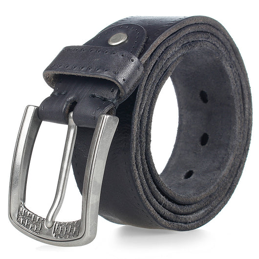 Cinturón de Cuero Genuino para Hombre con Hebilla de Aleación Ajustable - Image 3
