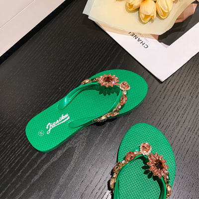 Sandalias de Playa Verano con Diamantes - Chanclas Elegantes de Alto Grado - Image 12