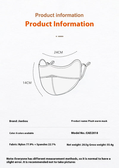 Woman wearing a grey outdoor cycling wind mask with ear hooks and a small heart logo, designed for cold-proof eye protection. - Image 15
