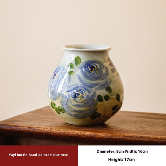 Florero Hidropónico de Cerámica Artesanal Jingdezhen Estilo Retro Chino - Image 2