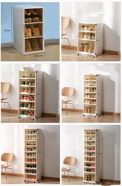 Organizador de Zapatos Plegable de Doble Fila con Caja Transparente - Image 24