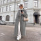 Abrigo Trench Cuadros Pied de Poule Elegante para Mujer