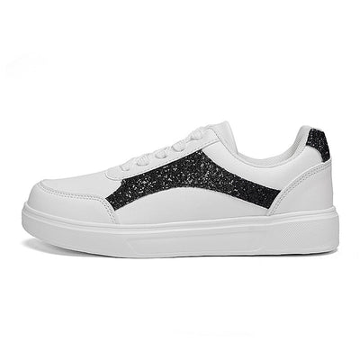 Tenis Blancos Brillantes para Uso Casual - Image 5