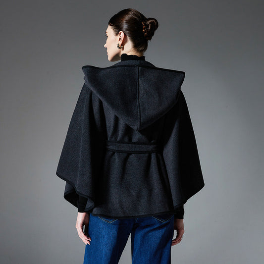 Capa Poncho Reversible de Lana Doble Faz - Image 2