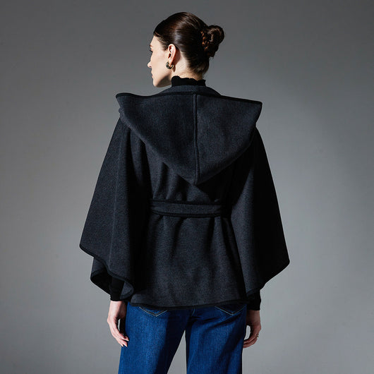 Capa Poncho Reversible de Lana Doble Faz - Image 2