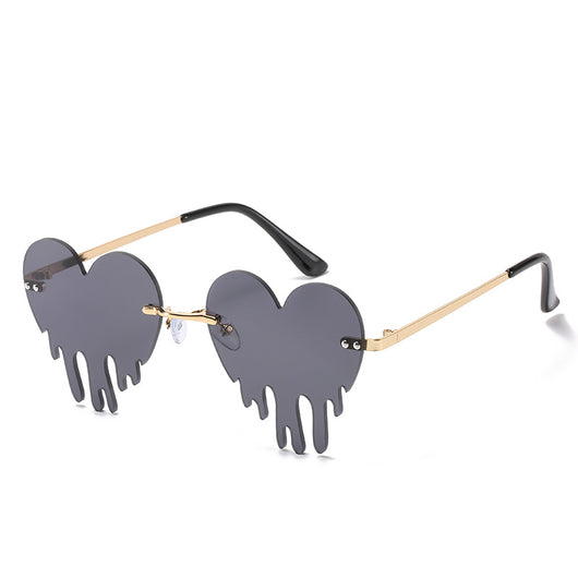 Gafas de Sol Rimless Lágrimas de Amor - Estilo Personalidad Mujer - Image 21